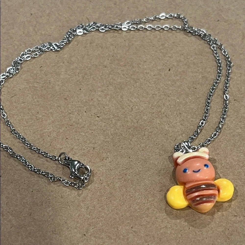 Cute Bumblebee Kids Necklace